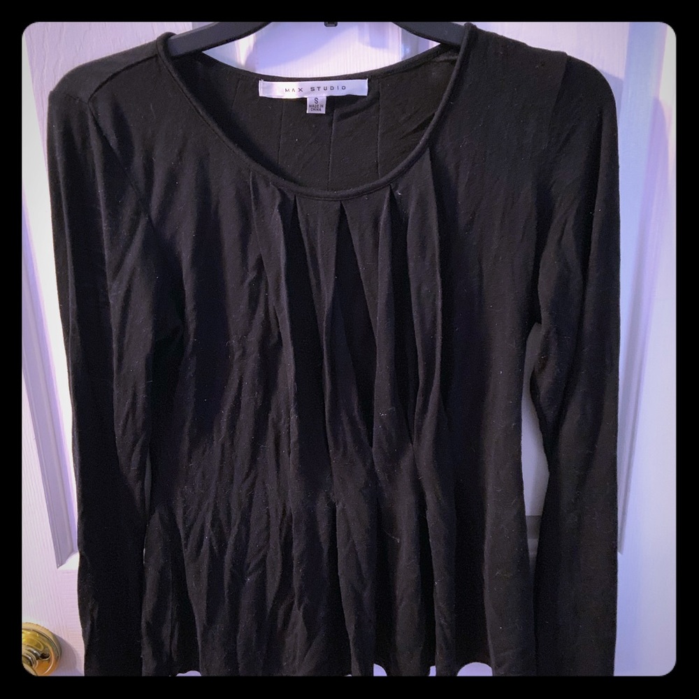 Black long sleeve top